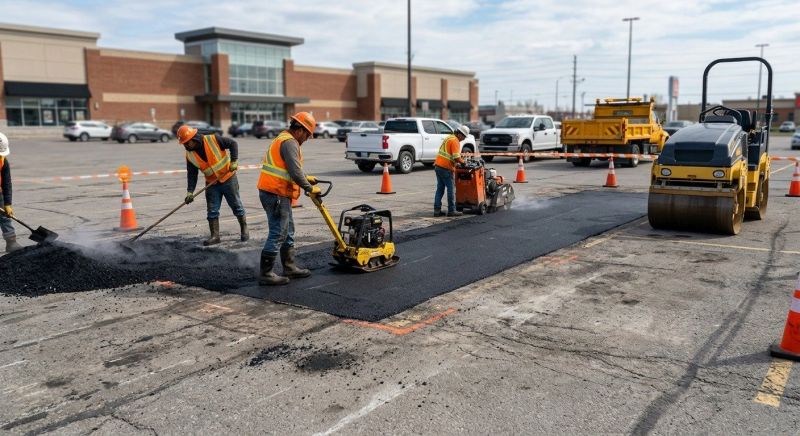 Asphalt Parking Lot Repair in Los Angeles, CA