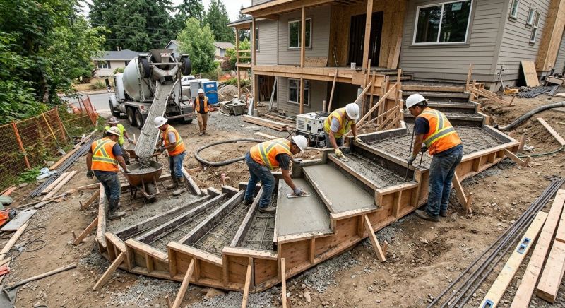 Cement Stairs Installation in Sacramento, CA