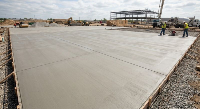 Commercial Slab Installation in West Des Moines, IA