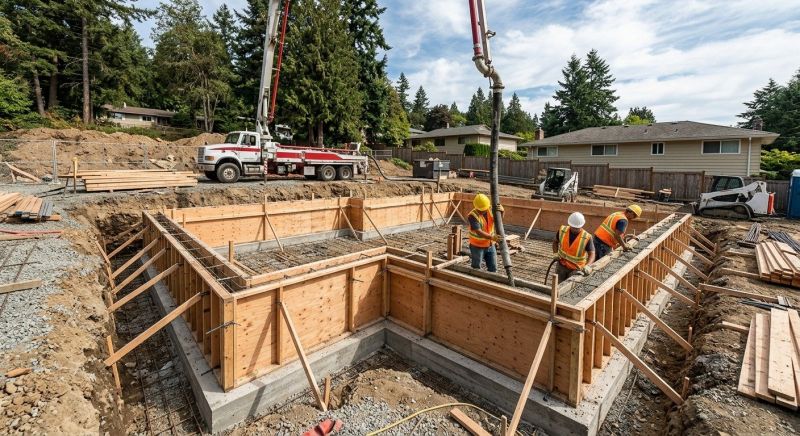 Concrete Foundation Installation in Fredericksburg, VA